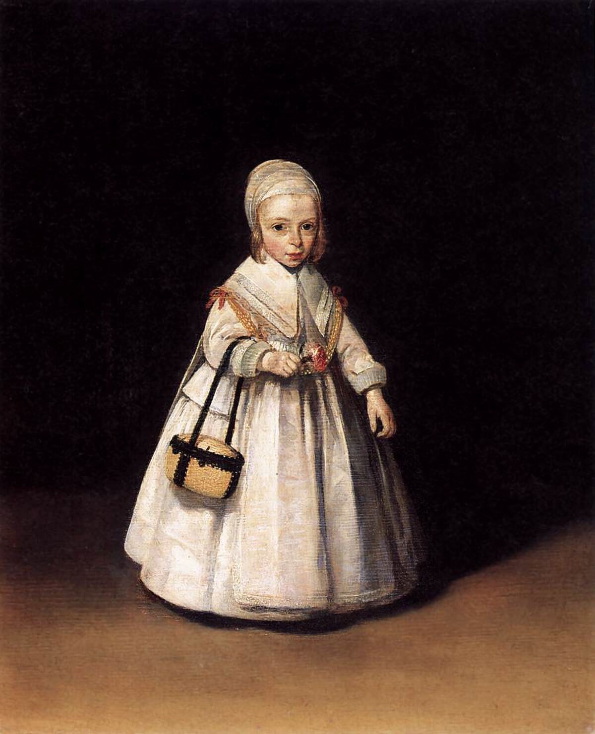 Helena van der Schalcke as a Child by Gerard ter Borch (1648) at Rijksmuseum
