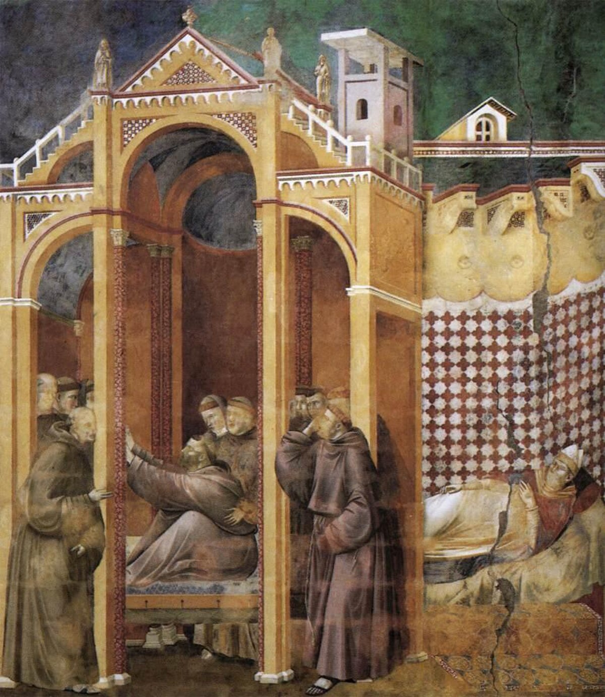 Apparition to Fra Agostino and to Bishop Guido of Arezzo by Giotto di Bondone