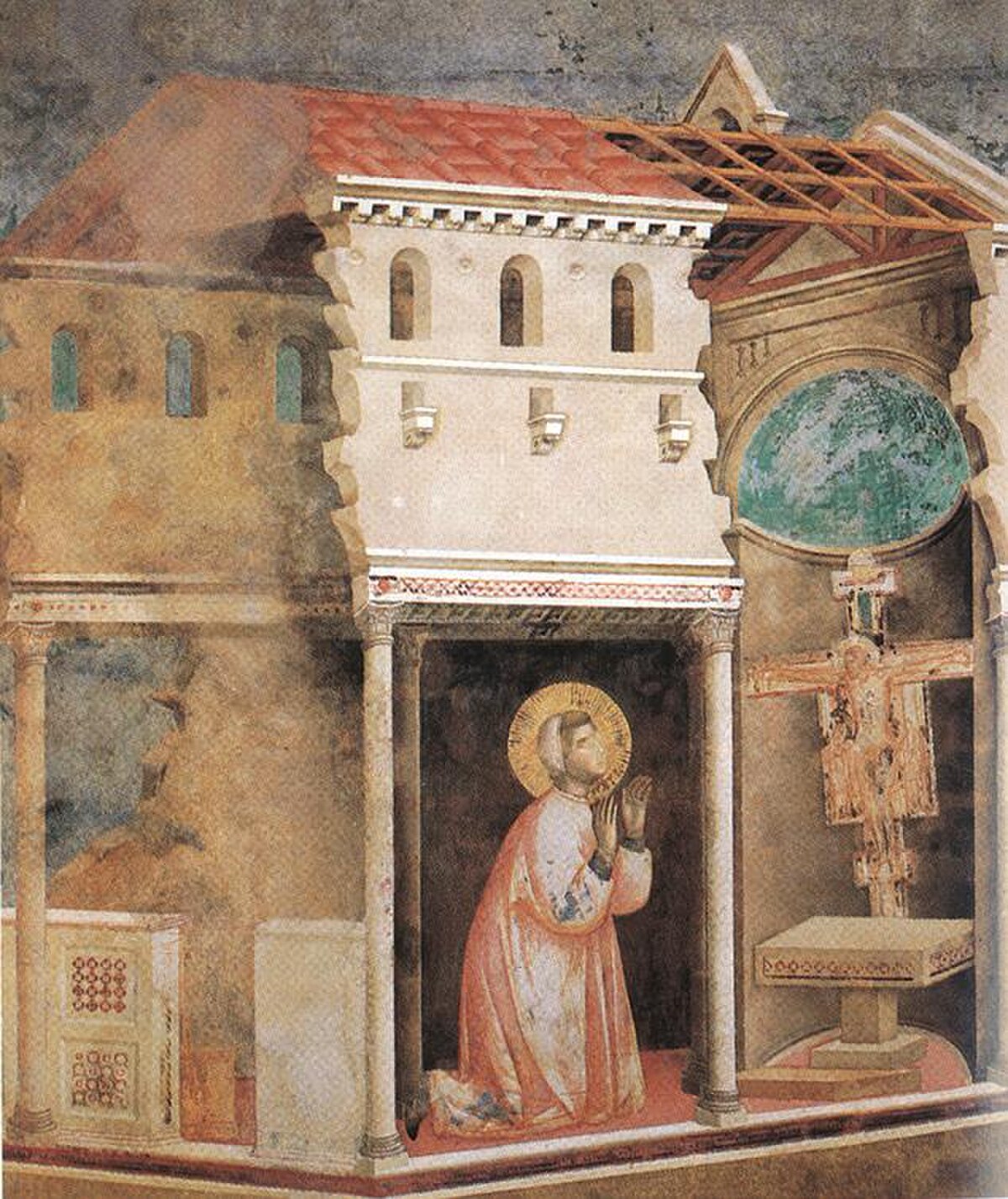 Miracle of the Crucifix by Giotto di Bondone