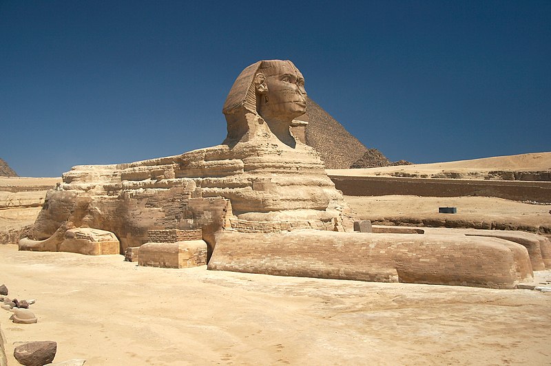 Great Sphinx of Giza by Ancient Egyptian (Unknown) (-2500), Limestone