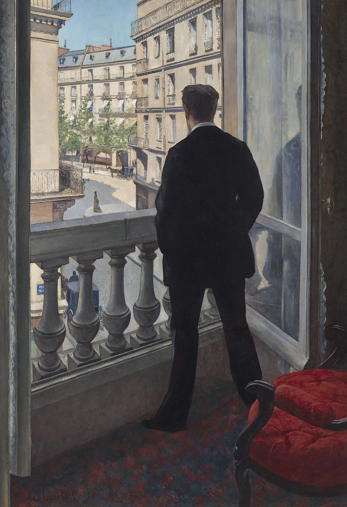 Man at the Window by Gustave Caillebotte