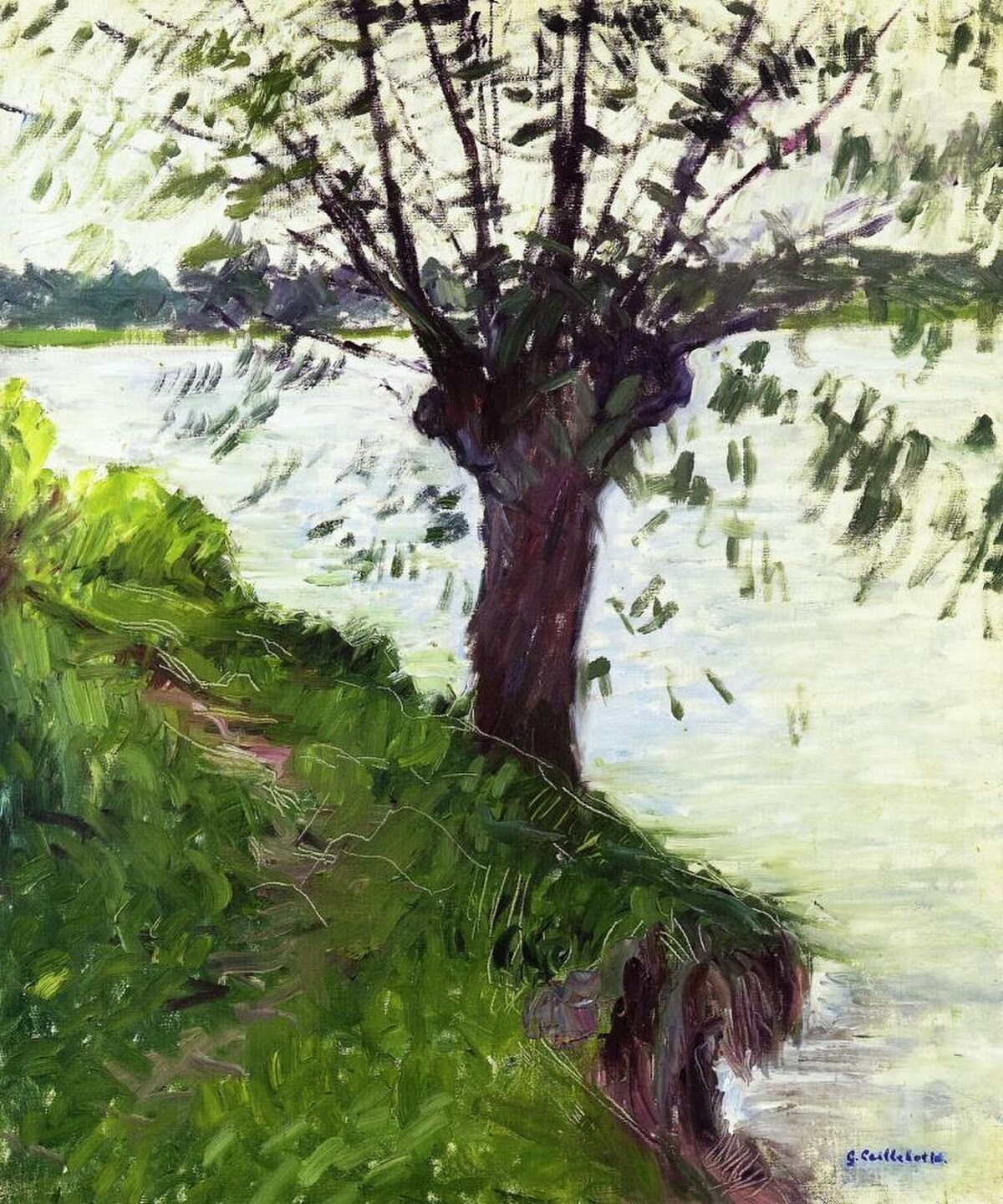 Willows by the Yerres by Gustave Caillebotte
