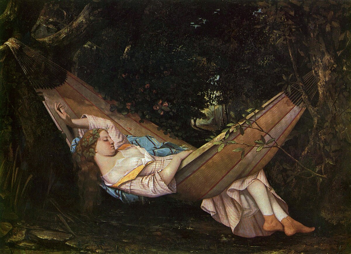 The Hammock by Gustave Courbet