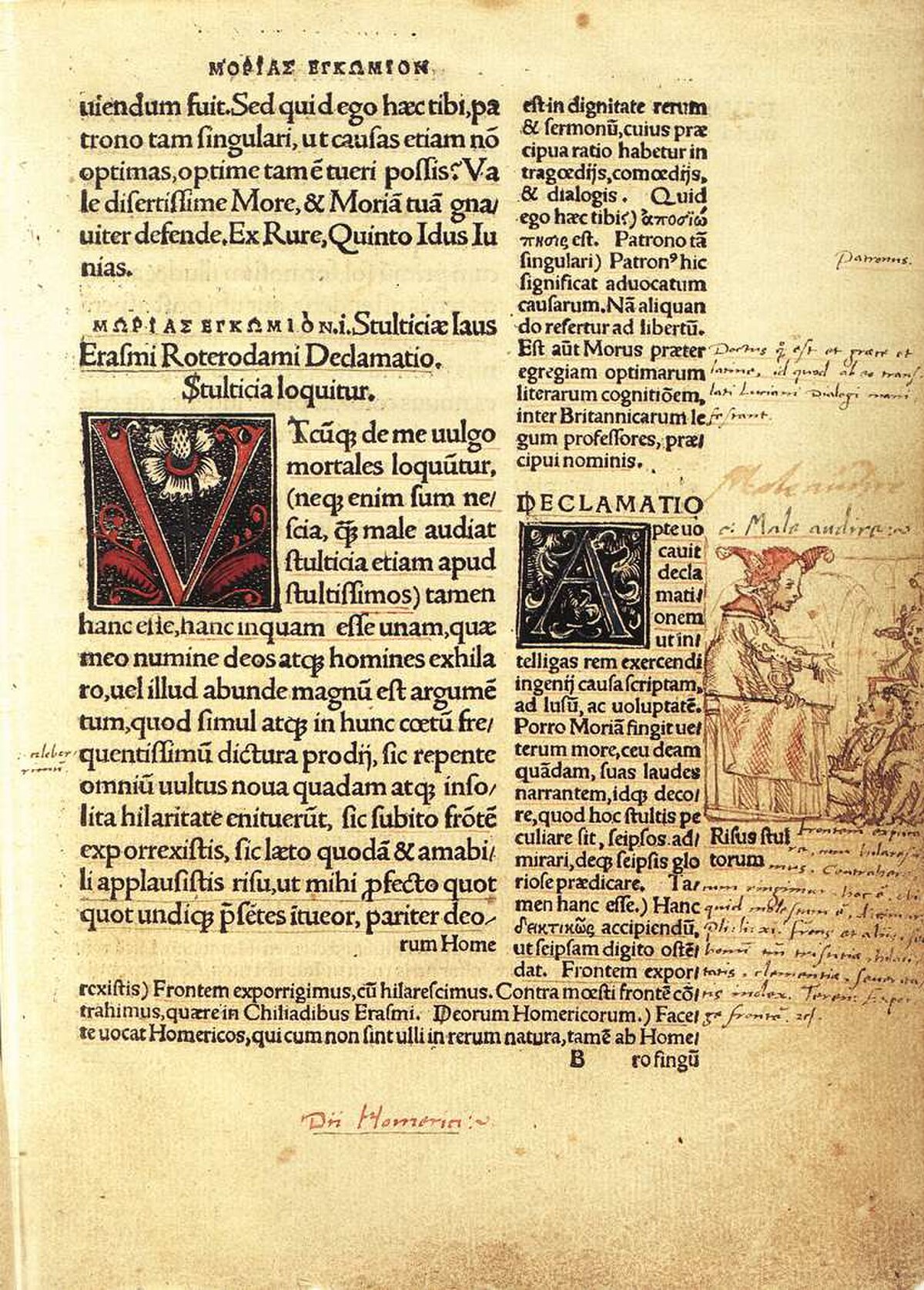 Folly at the Lectern by Hans Holbein the Younger