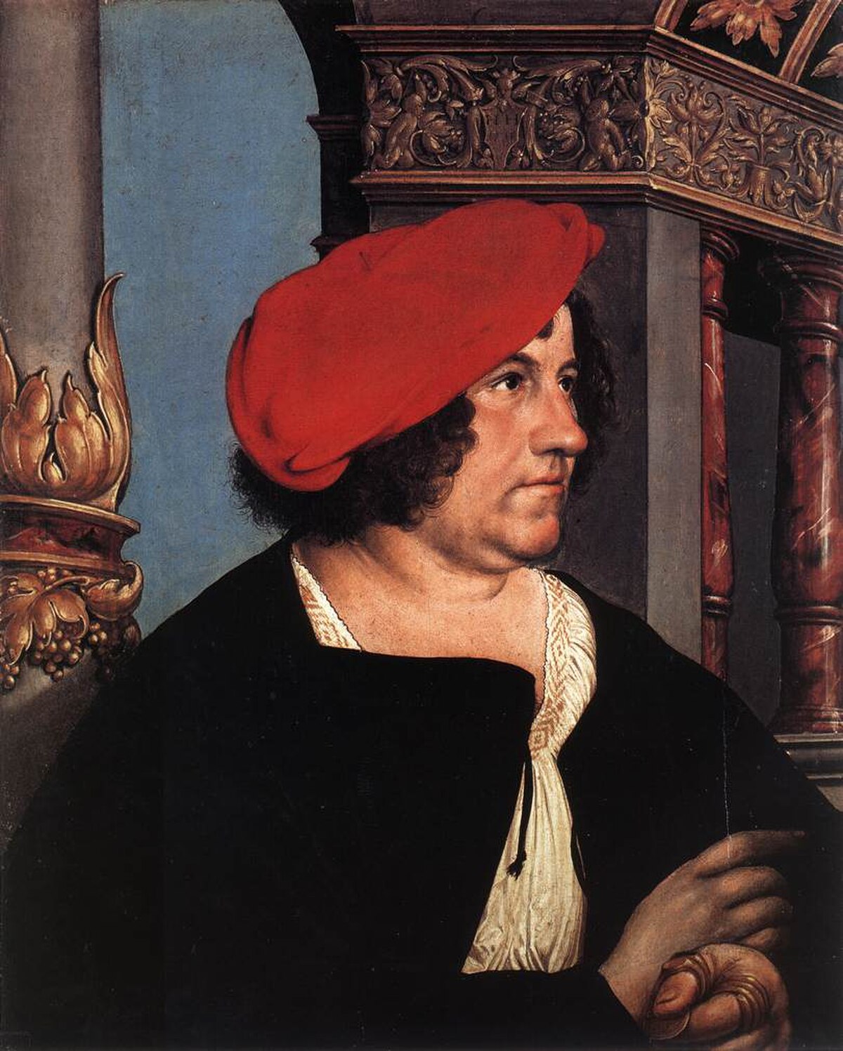 Portrait of Jakob Meyer zum Hasen by Hans Holbein the Younger