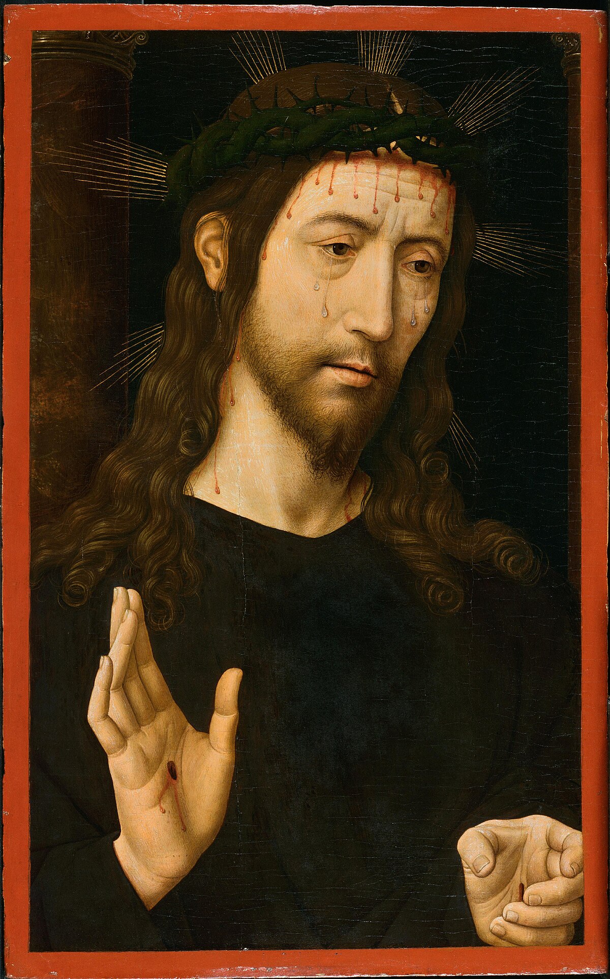 Christ crowned with thorns by Hans Memling at Palazzo Bianco, Genoa