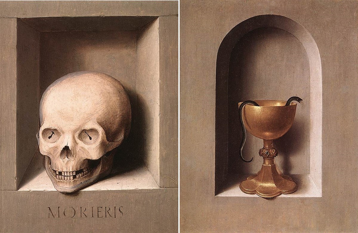 Diptych of John the Baptist and St. Veronica, St. John the Baptist, the left wing by Hans Memling