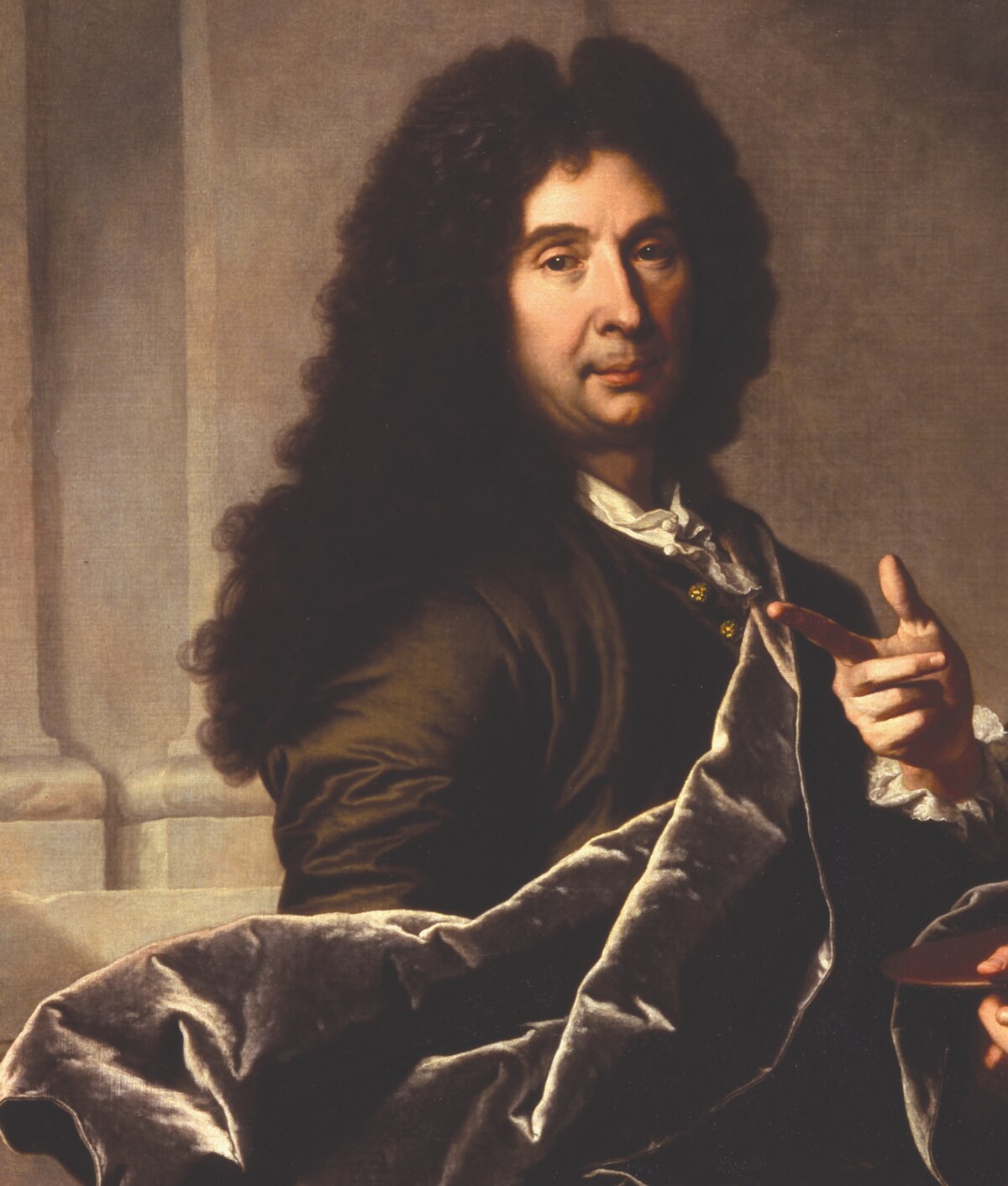 Le Brun Par Rigaud by Hyacinthe Rigaud at Louvre, Paris