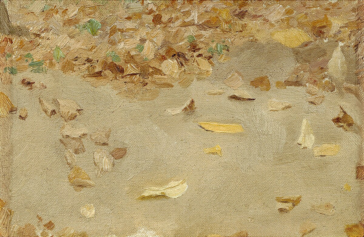 Autumn leaves by Isaac Levitan at State Russian Museum