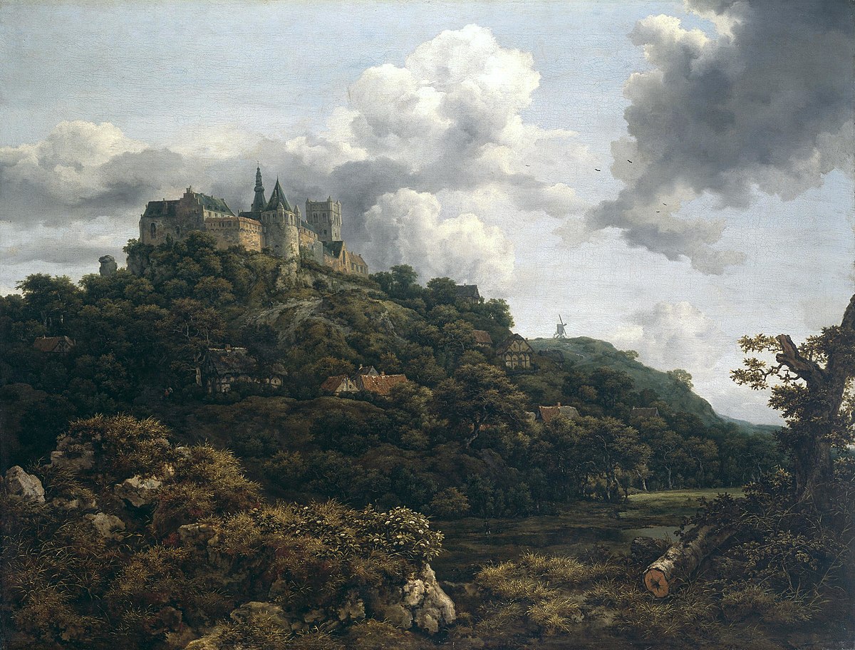 Bentheim Castle by Jacob van Ruisdael