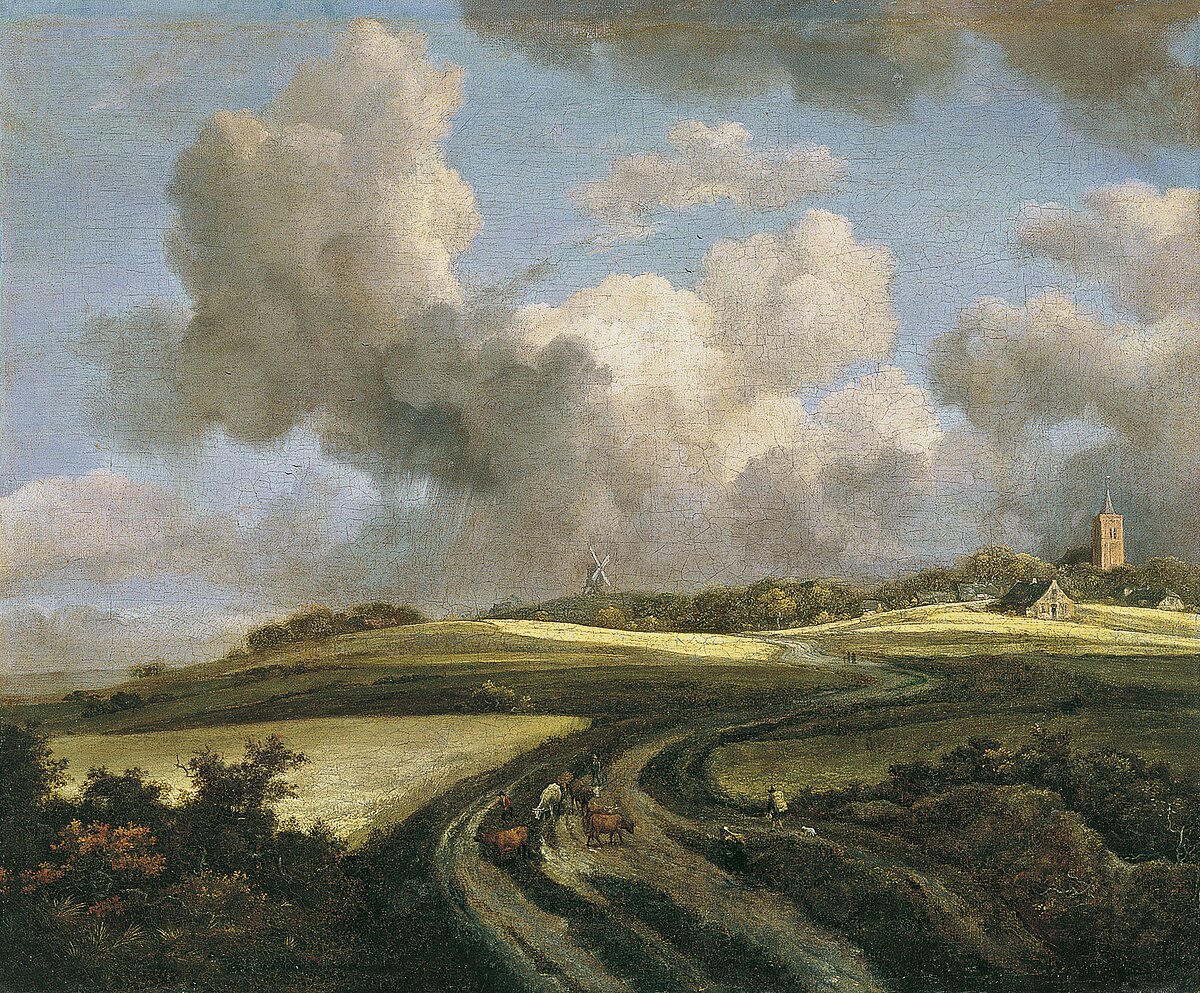 Road through Corn Fields near the Zuider Zee by Jacob van Ruisdael