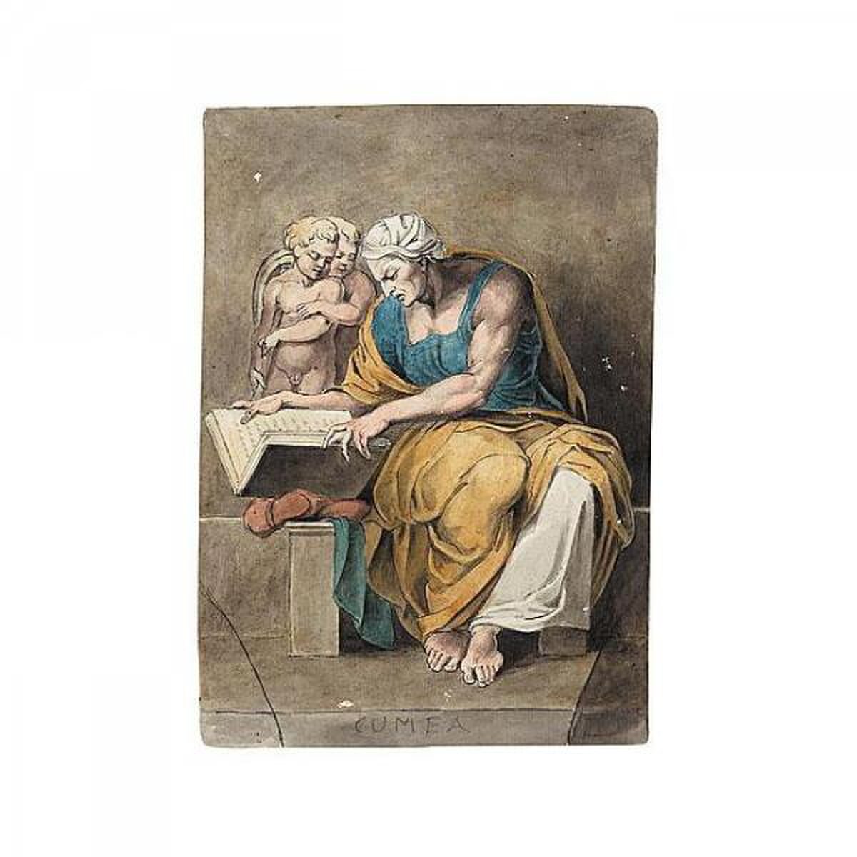 The Cumaean Sibyl by Jan van Eyck