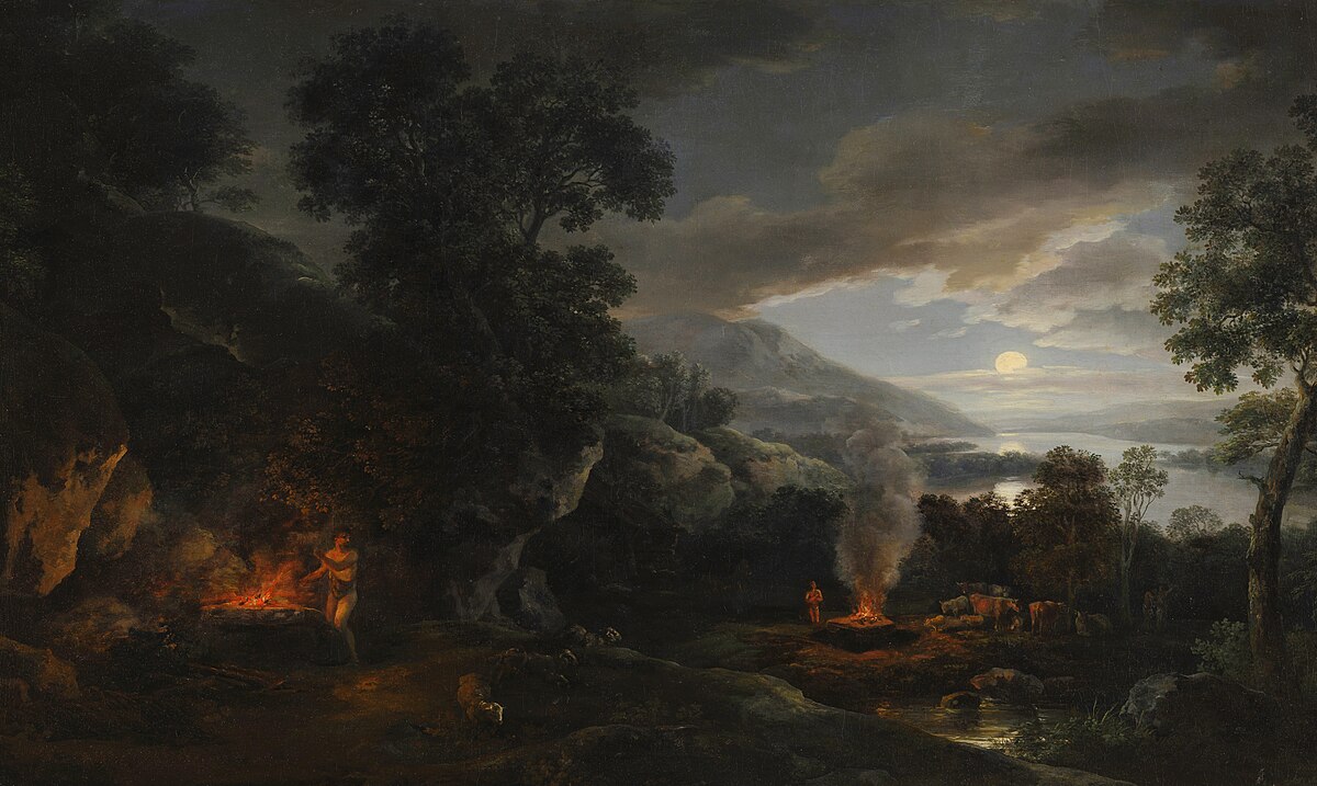 The Offerings of Cain and Abel by Jan van Eyck at St. Bavo Cathedral, Ghent