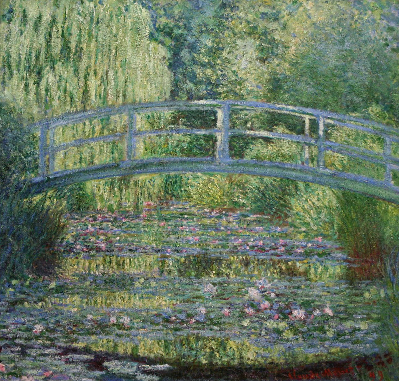 The Japanese Footbridge by Claude Monet