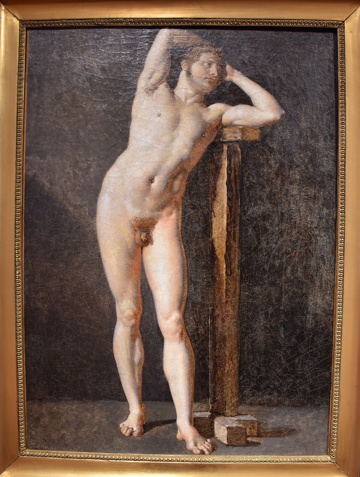 Male nude by Jean-Auguste-Dominique Ingres