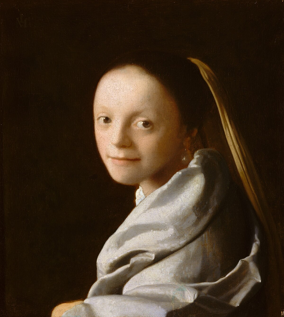 Study of a Young Woman by Johannes Vermeer (1665) at The Metropolitan Museum of Art