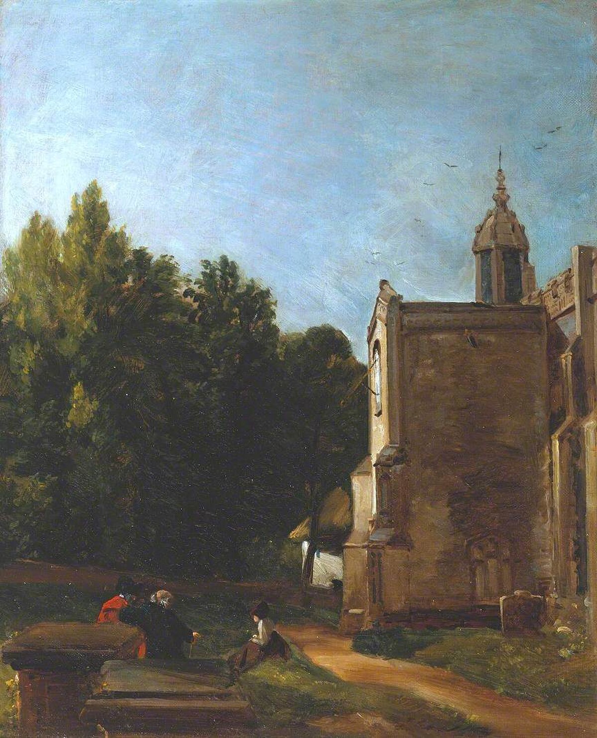 A Church Porch by John Constable