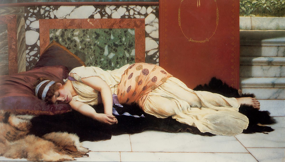 Endymion by John William Godward at Private Collection