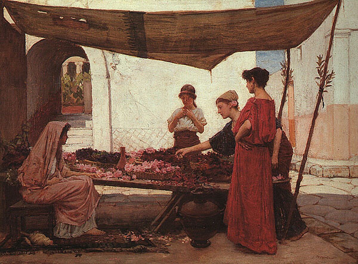A Flower Stall by John William Waterhouse