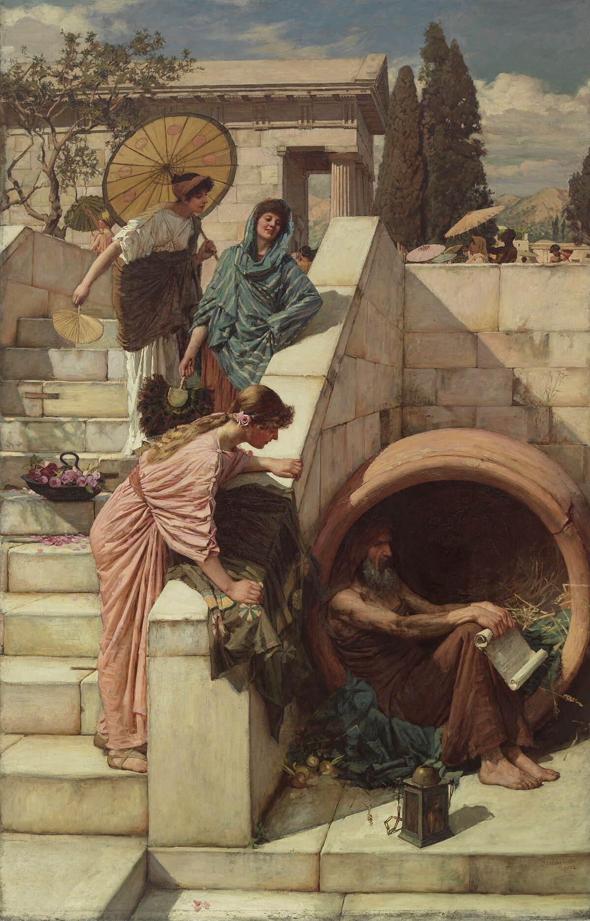 Diogenes by John William Waterhouse at Art Gallery of New South Wales (AGNSW), Sydney