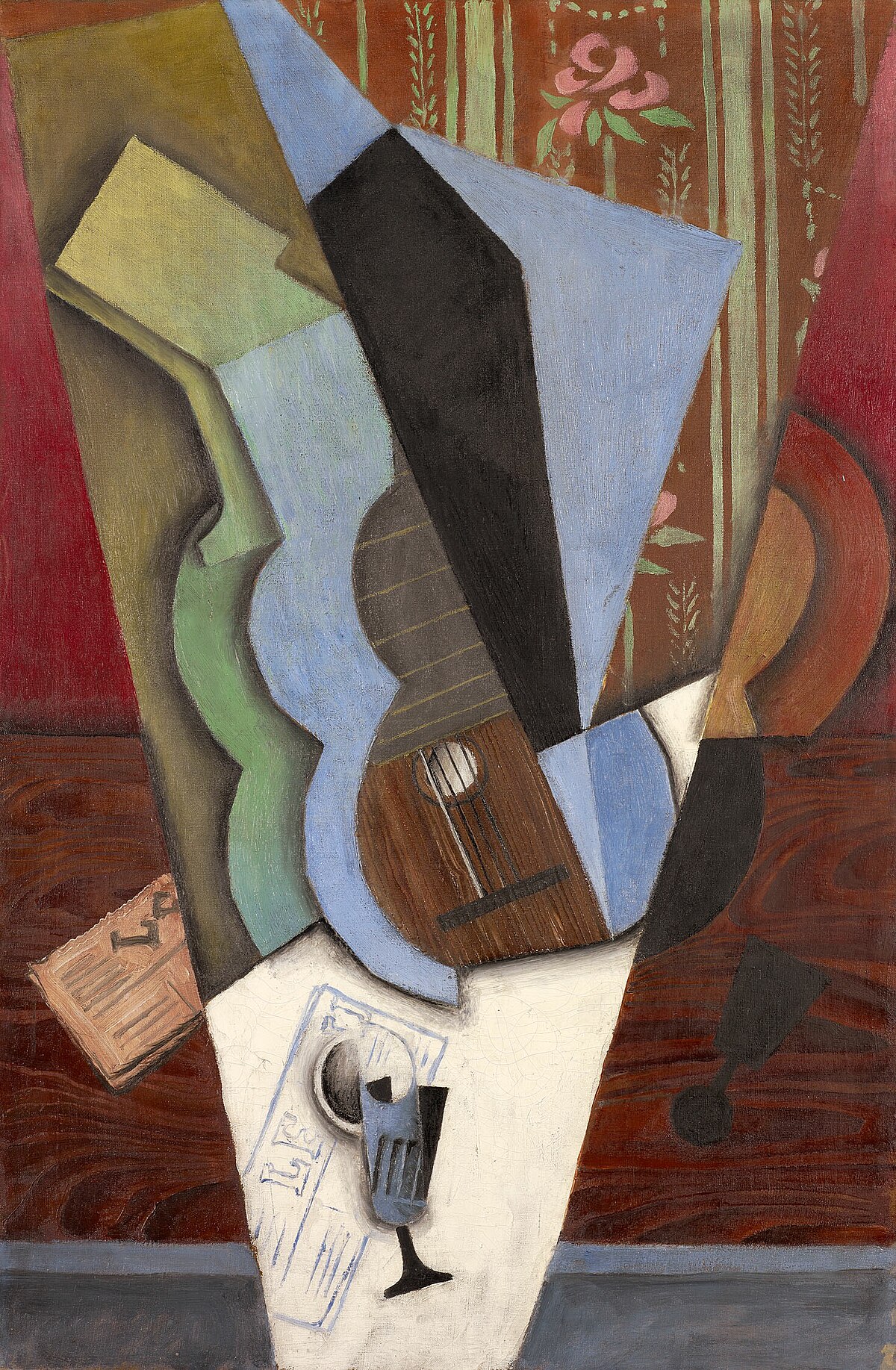 Guitar and Glass by Juan Gris