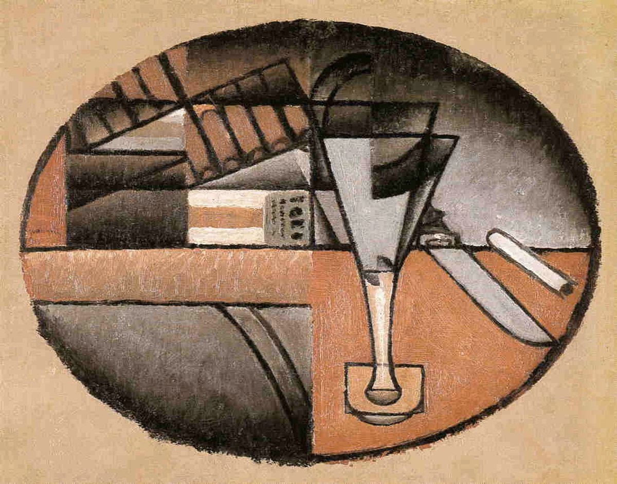 The Packet of Cigars by Juan Gris at Private Collection