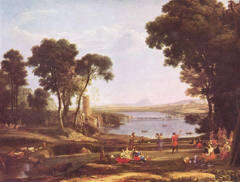 Landscape with the Marriage of Isaac and Rebecca by Claude Lorrain