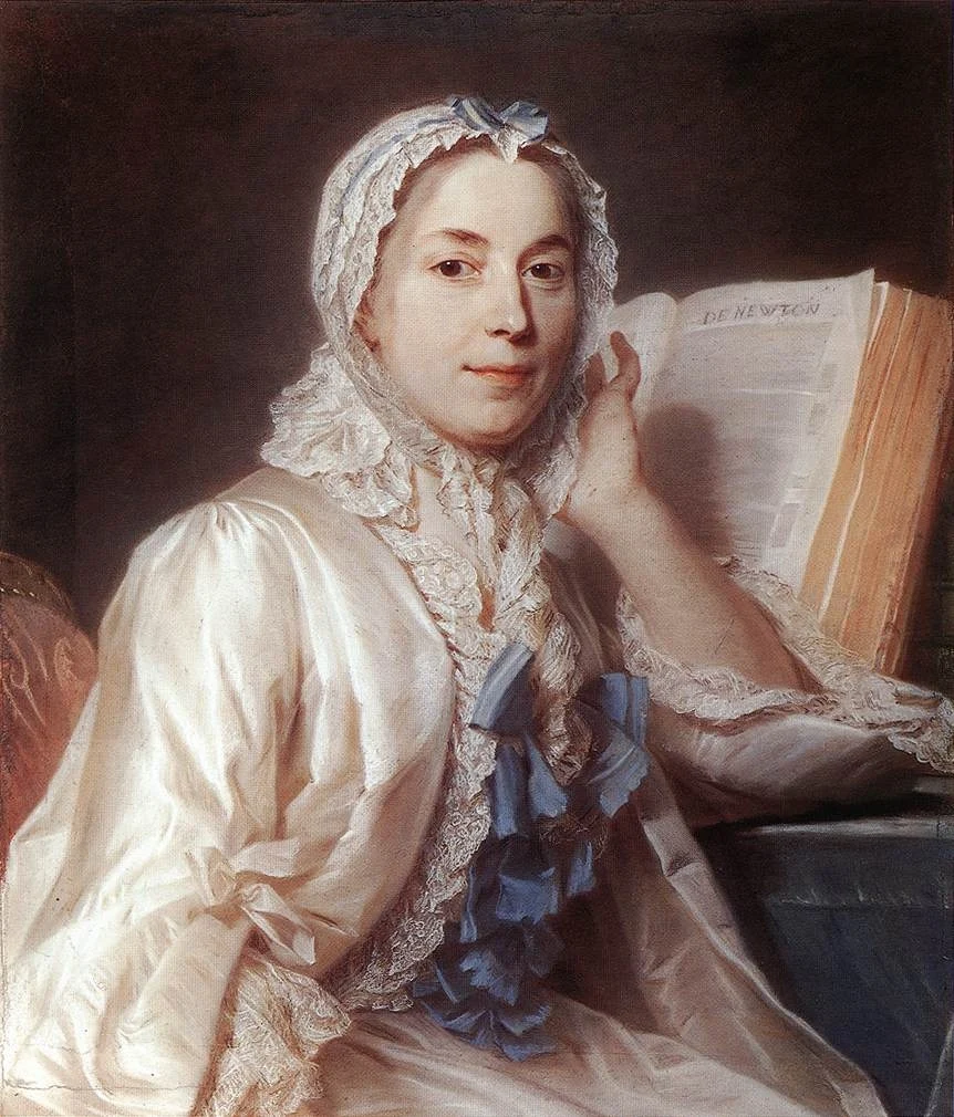Portrait of Madame de Pompadour by Maurice Quentin de La Tour
