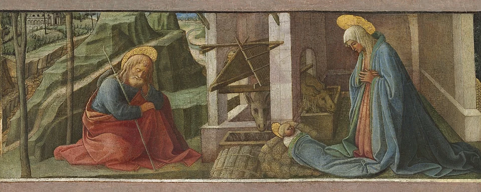 Madonna and Child with Two Angels by Filippo Lippi (1465), Tempera on panel at Uffizi Gallery, Florence