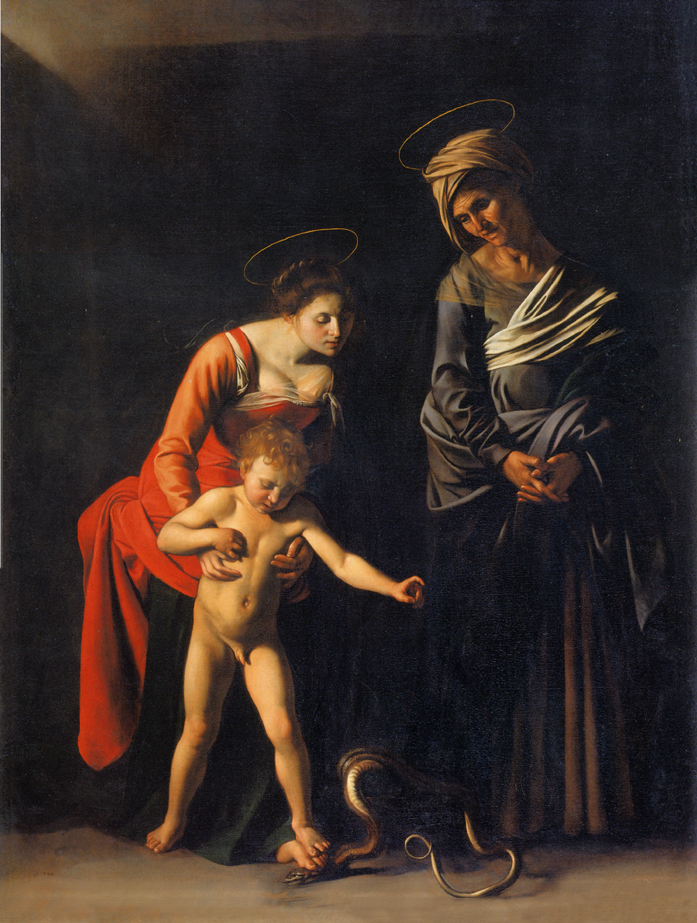 Madonna of the Palafrenieri (Madonna and Child with St. Anne) by Caravaggio