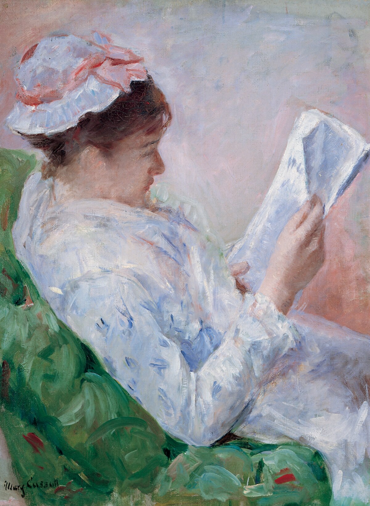 Profile of an Italian Woman by Mary Cassatt