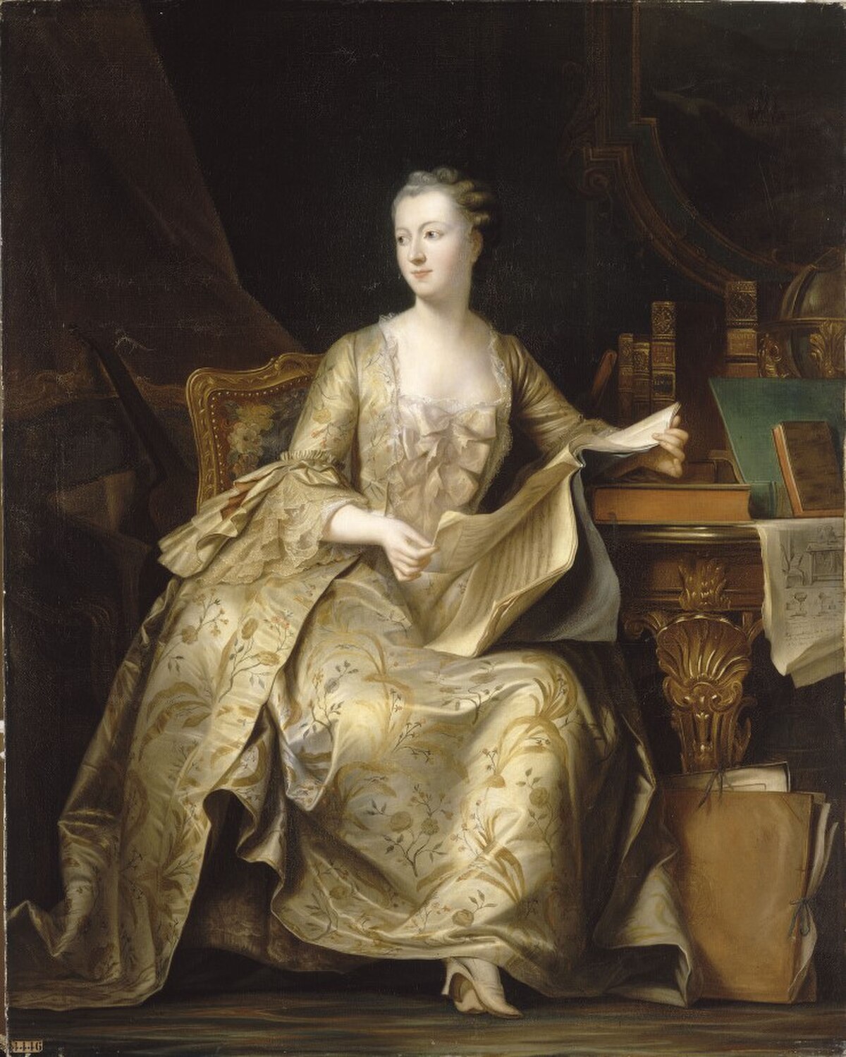 Madame de Pompadour by Maurice Quentin de La Tour