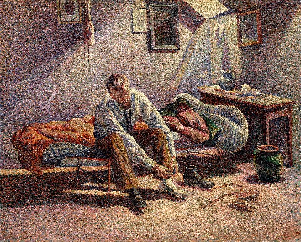 Morning, Interior by Maximilien Luce (1890), Oil on canvas at The Metropolitan Museum of Art