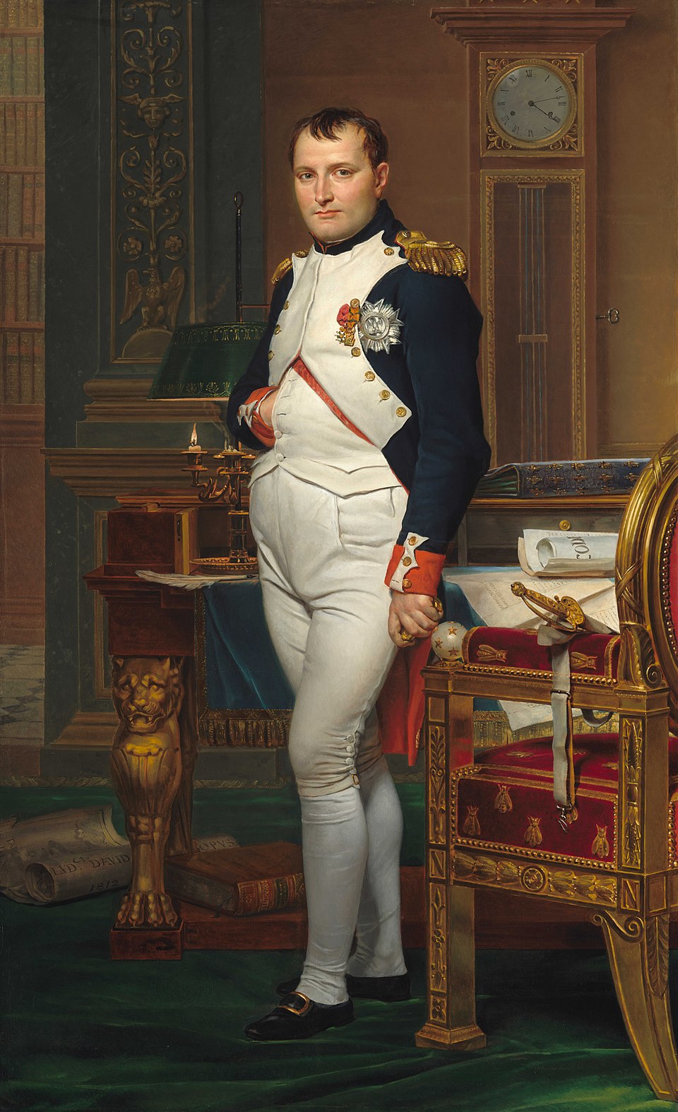The Emperor Napoleon in His Study at the Tuileries by Jacques-Louis David