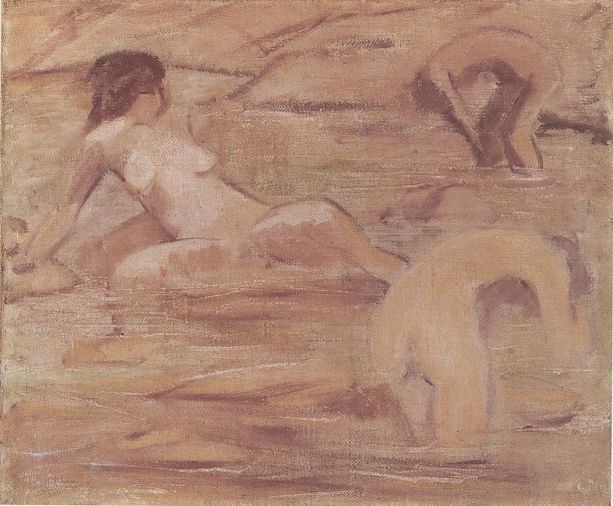 Badende in Braun by Otto Mueller at Private Collection