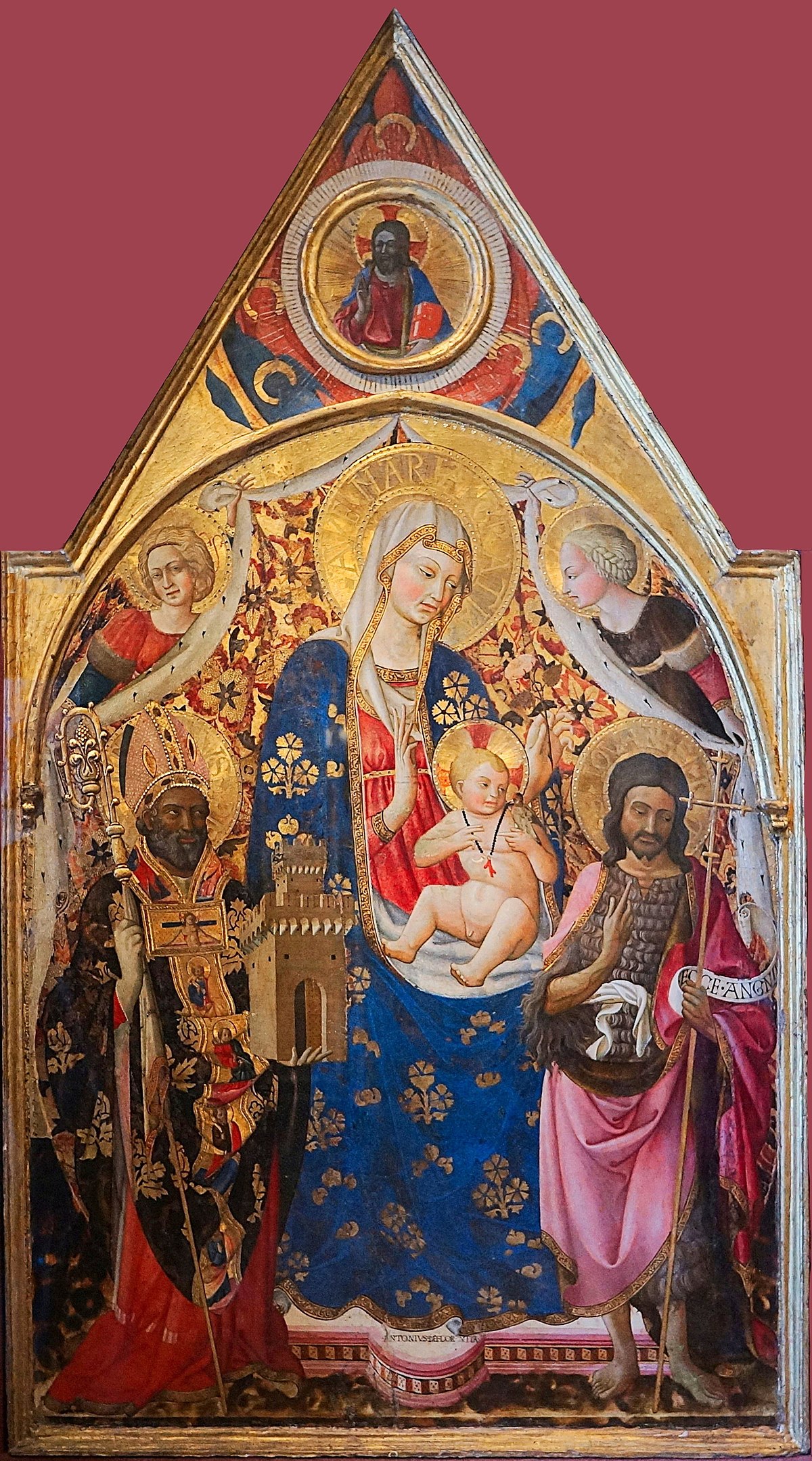 Madonna and Child with St. John the Baptist and St. Jerome by Parmigianino