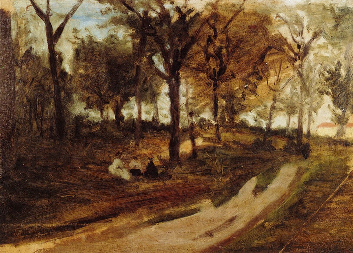 In the forest Saint Cloud by Paul Gauguin