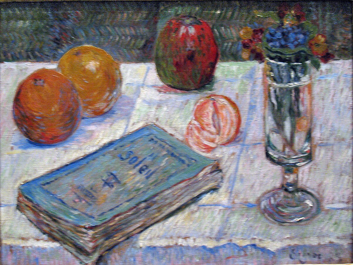 Still Life with a Book by Paul Signac