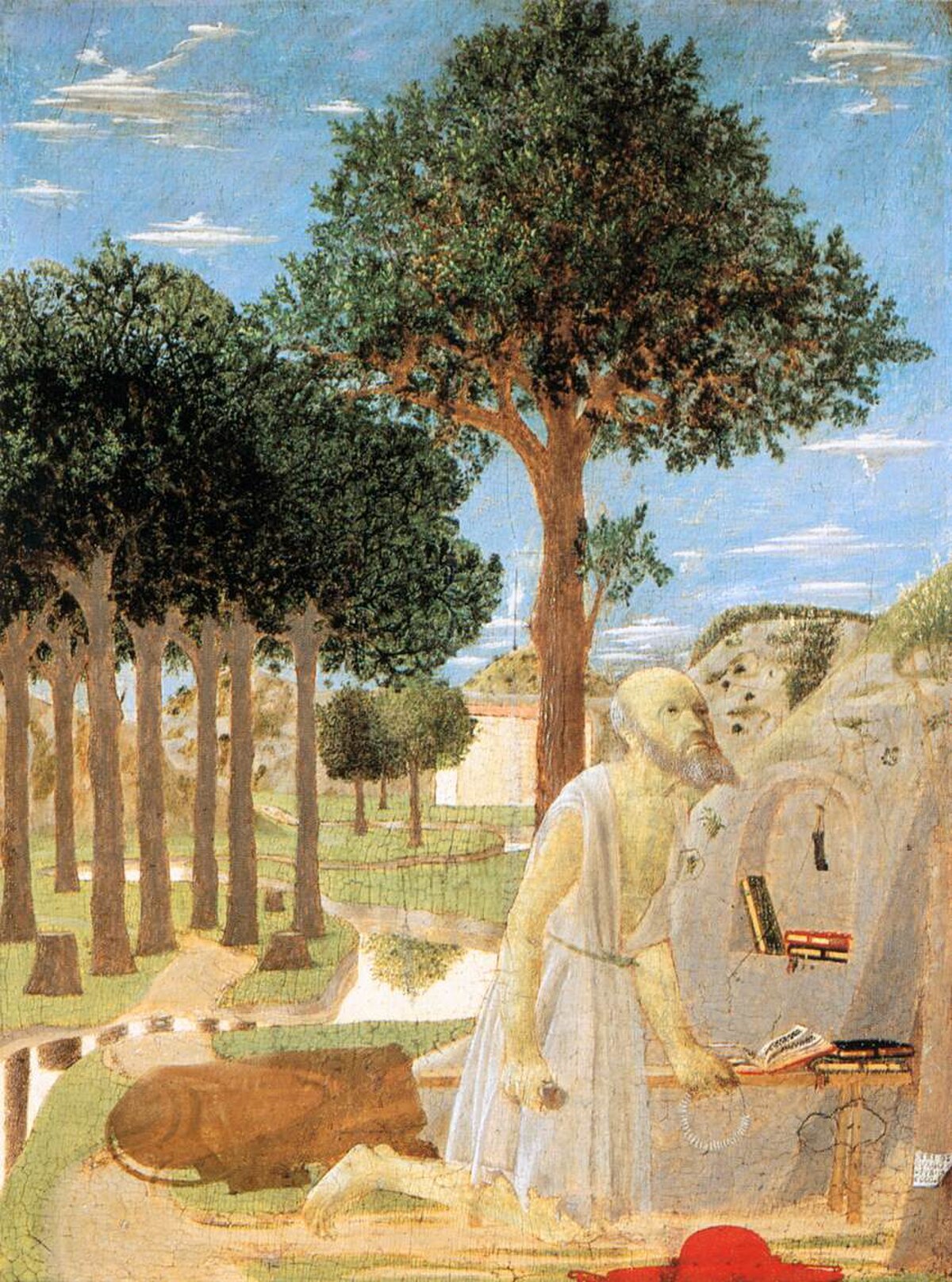 The Penance of St. Jerome by Piero della Francesca