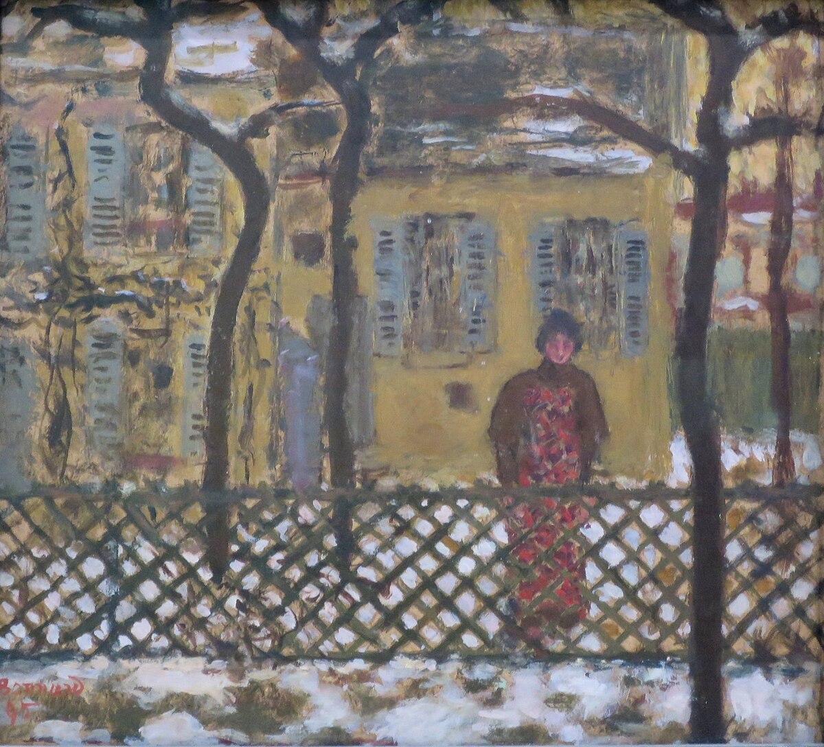At the Fence by Pierre Bonnard at State Hermitage Museum