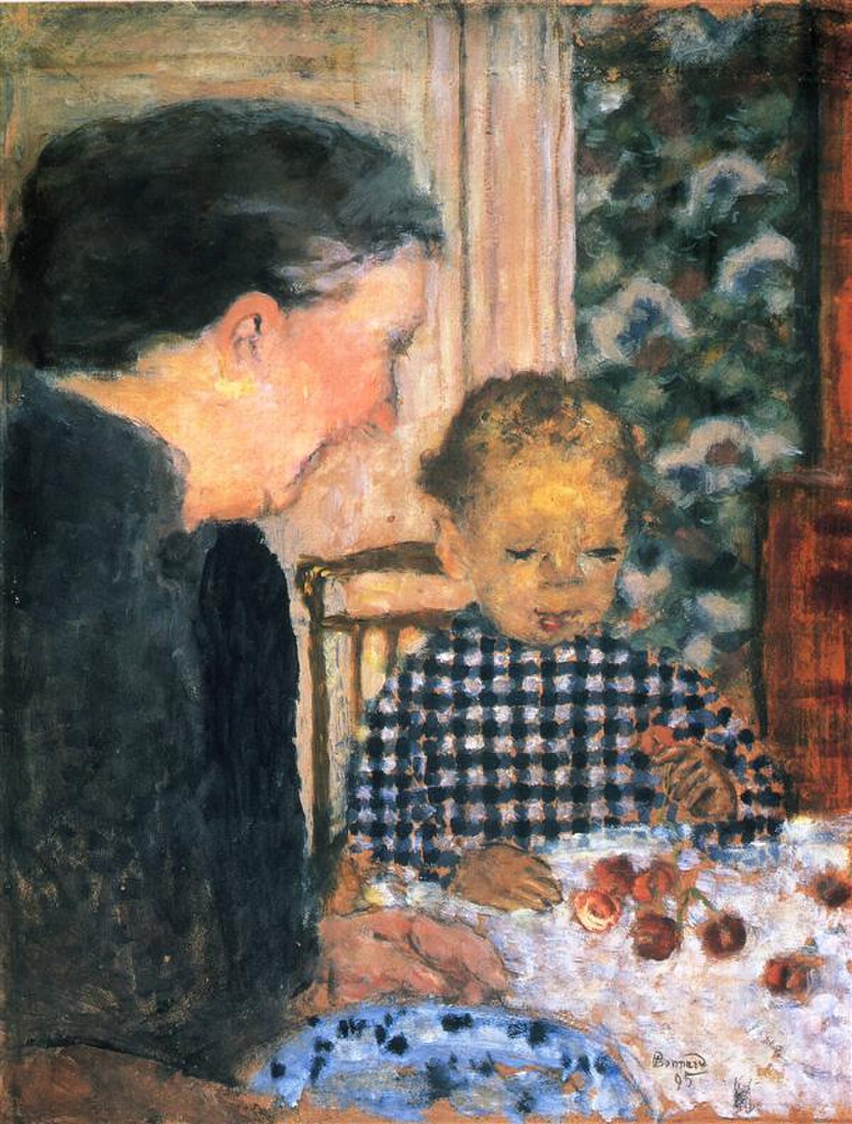 Child Eating Cherries by Pierre Bonnard at Private Collection