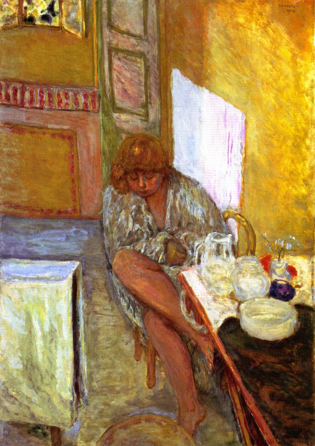 The Dressing Gown by Pierre Bonnard at Musée d'Orsay