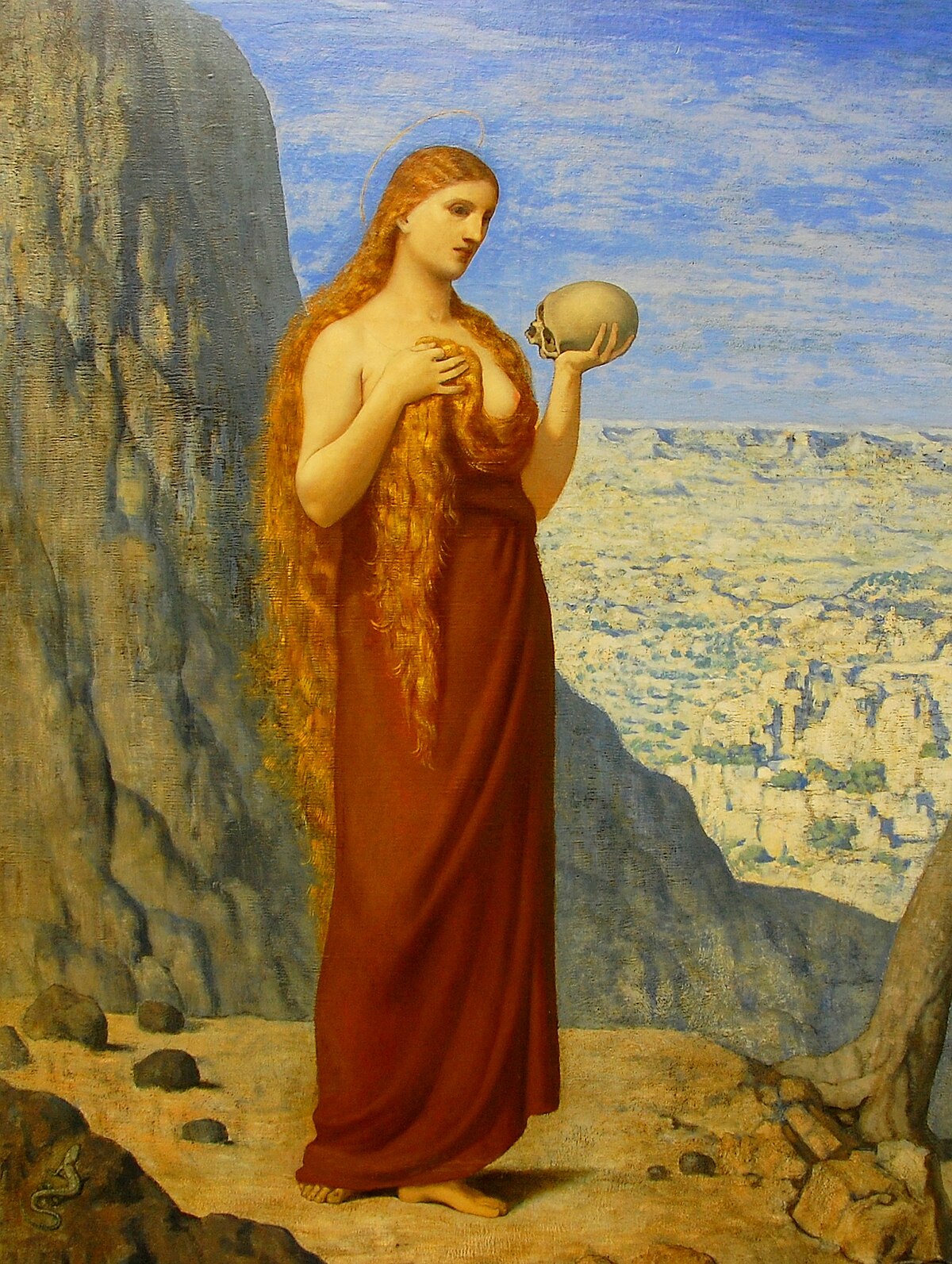 Mary Magdalene in the Desert by Pierre Puvis de Chavannes at Städel, Frankfurt am Main