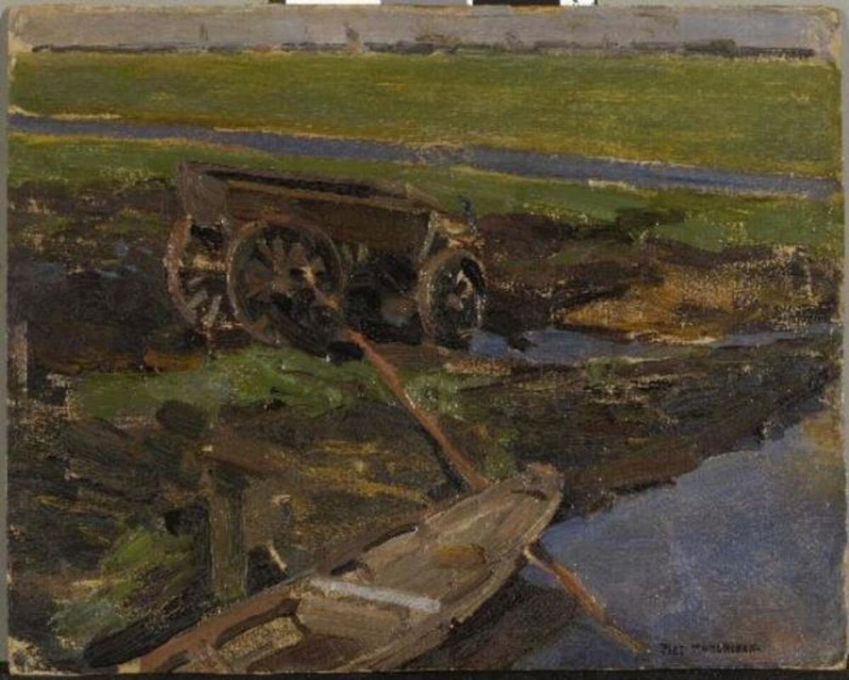 At Work / On the Land by Piet Mondrian