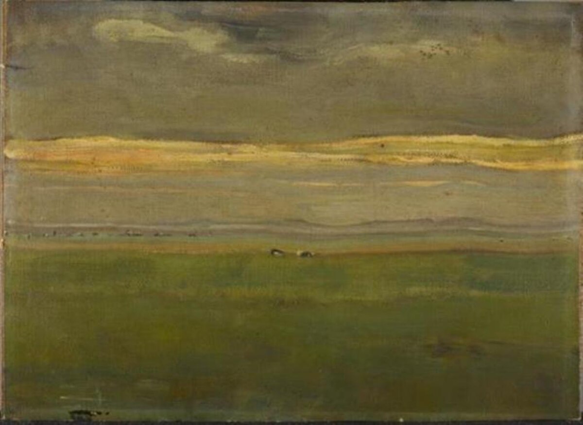 Evening landscape by Piet Mondrian