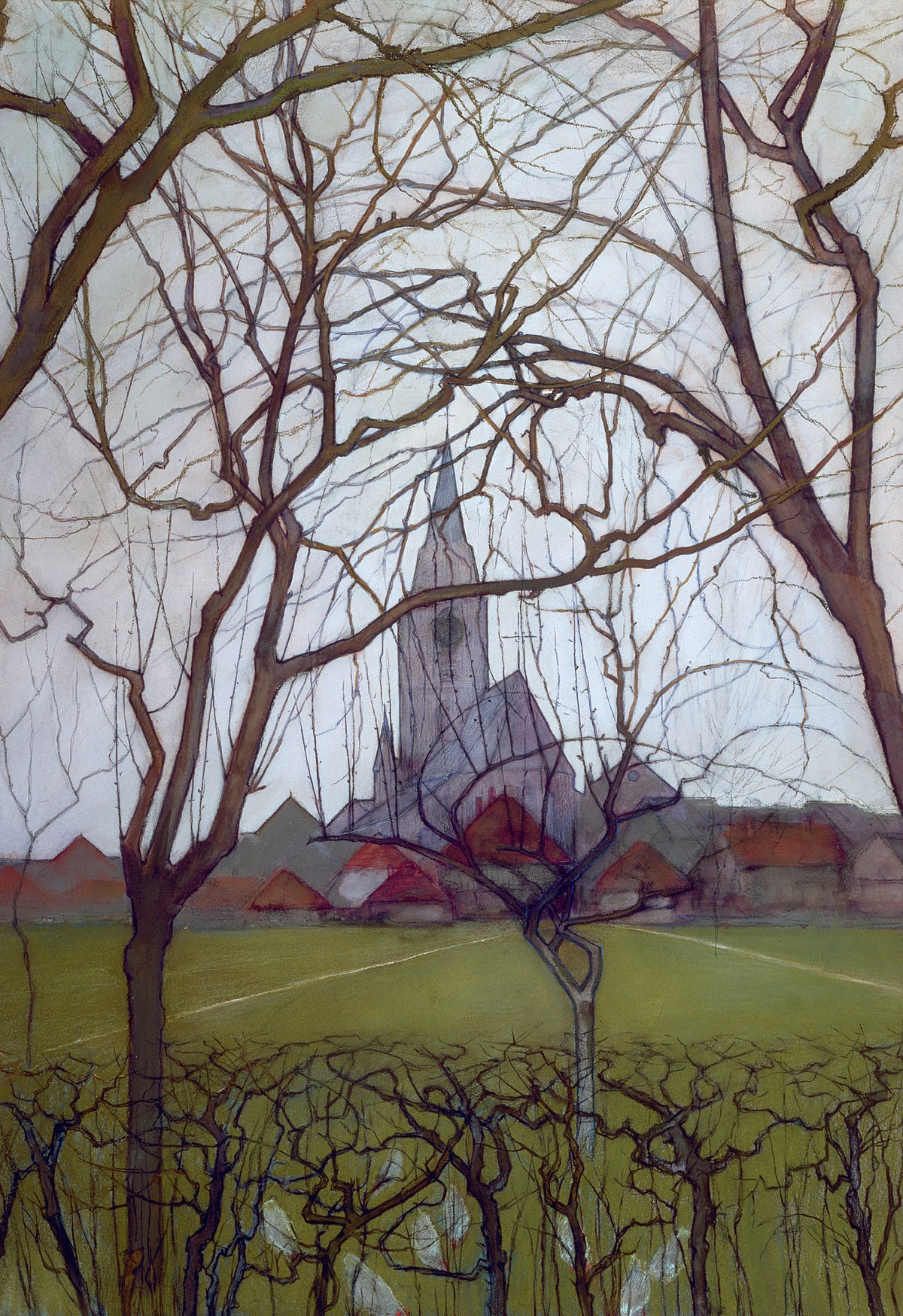 Village Church by Piet Mondrian