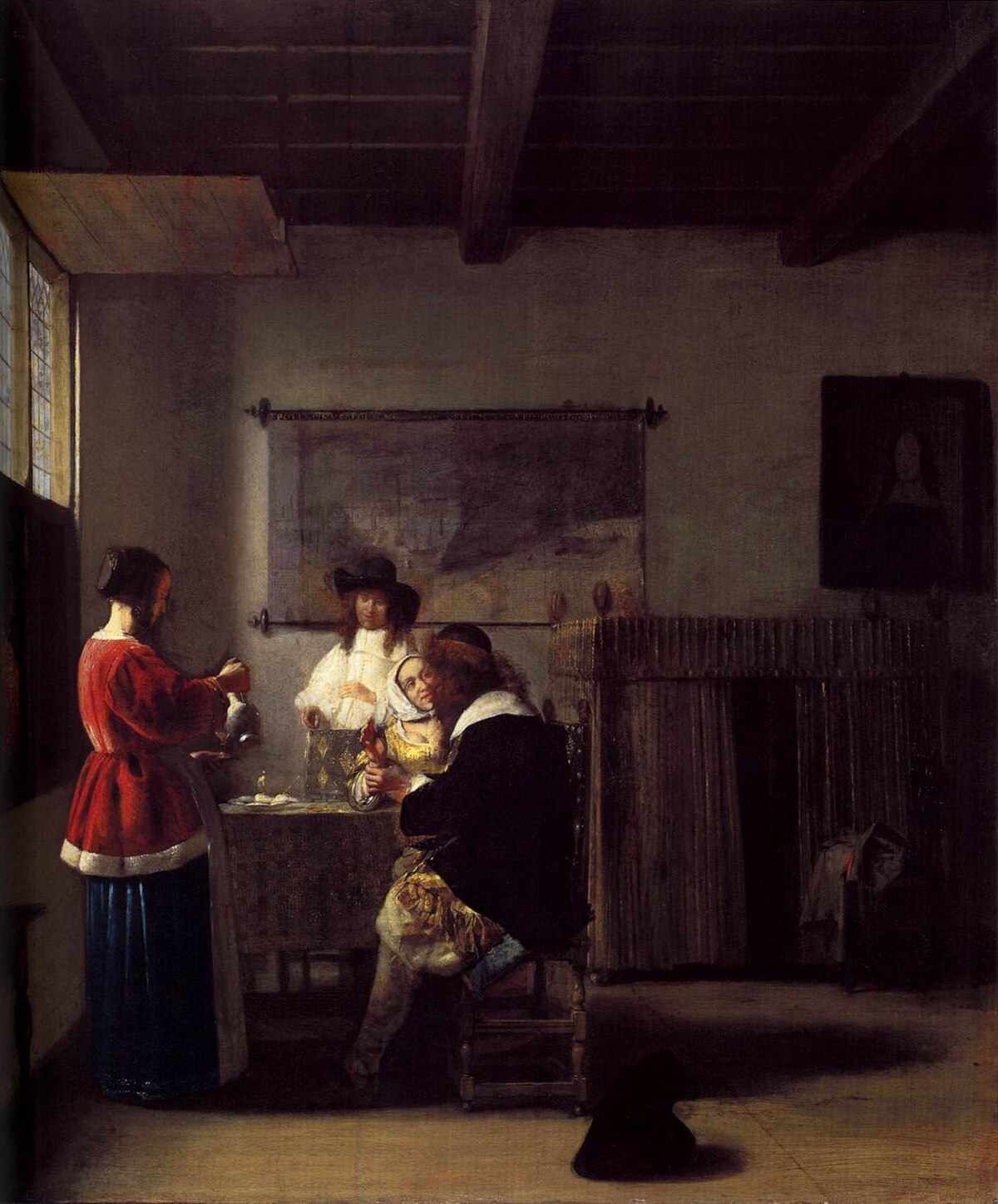 The Visit by Pieter de Hooch at The Metropolitan Museum of Art