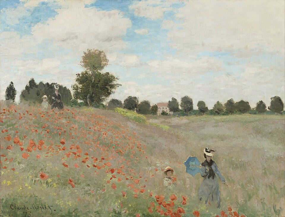 Poppies at Argenteuil by Claude Monet