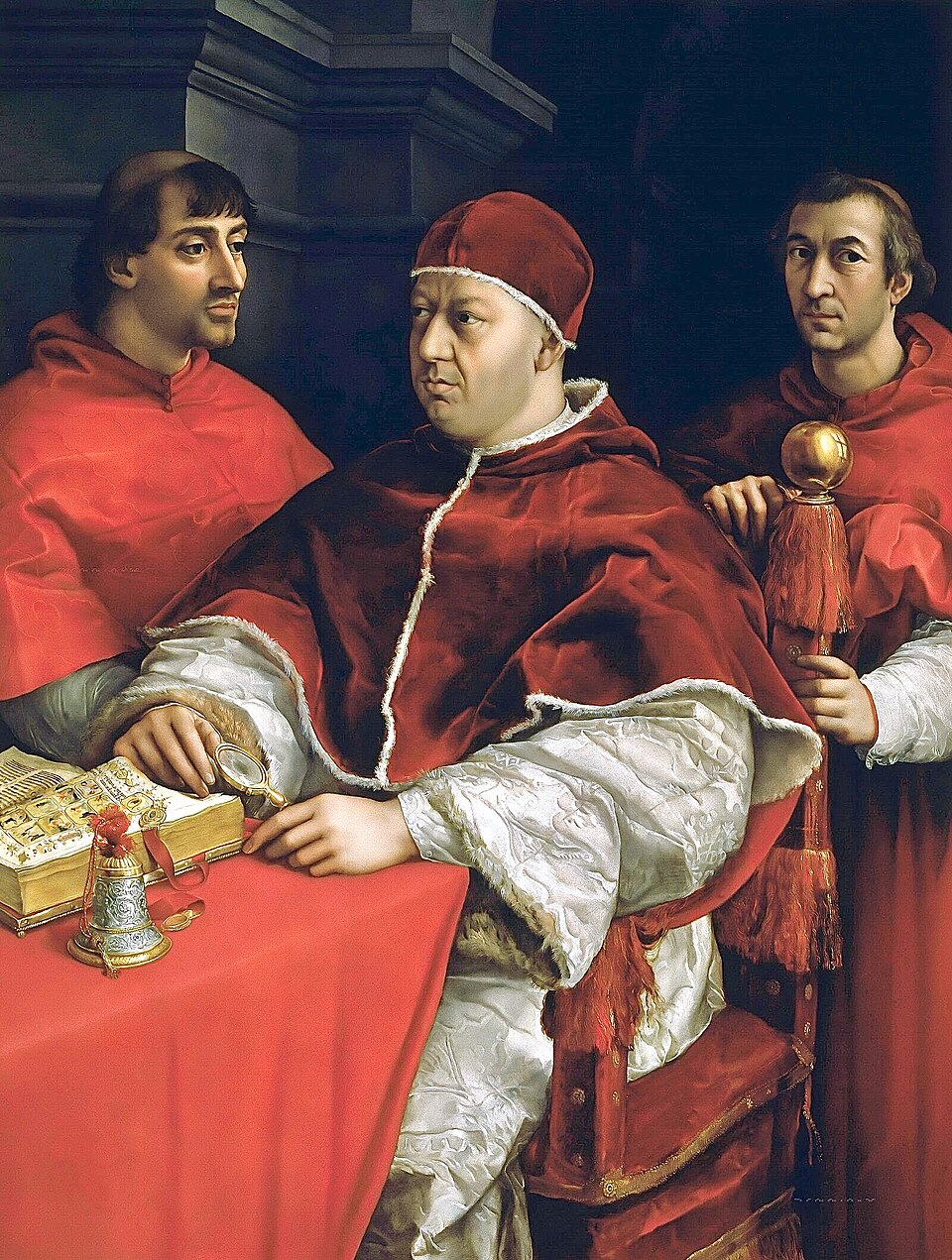 Portrait of Pope Leo X with Cardinals by Raphael