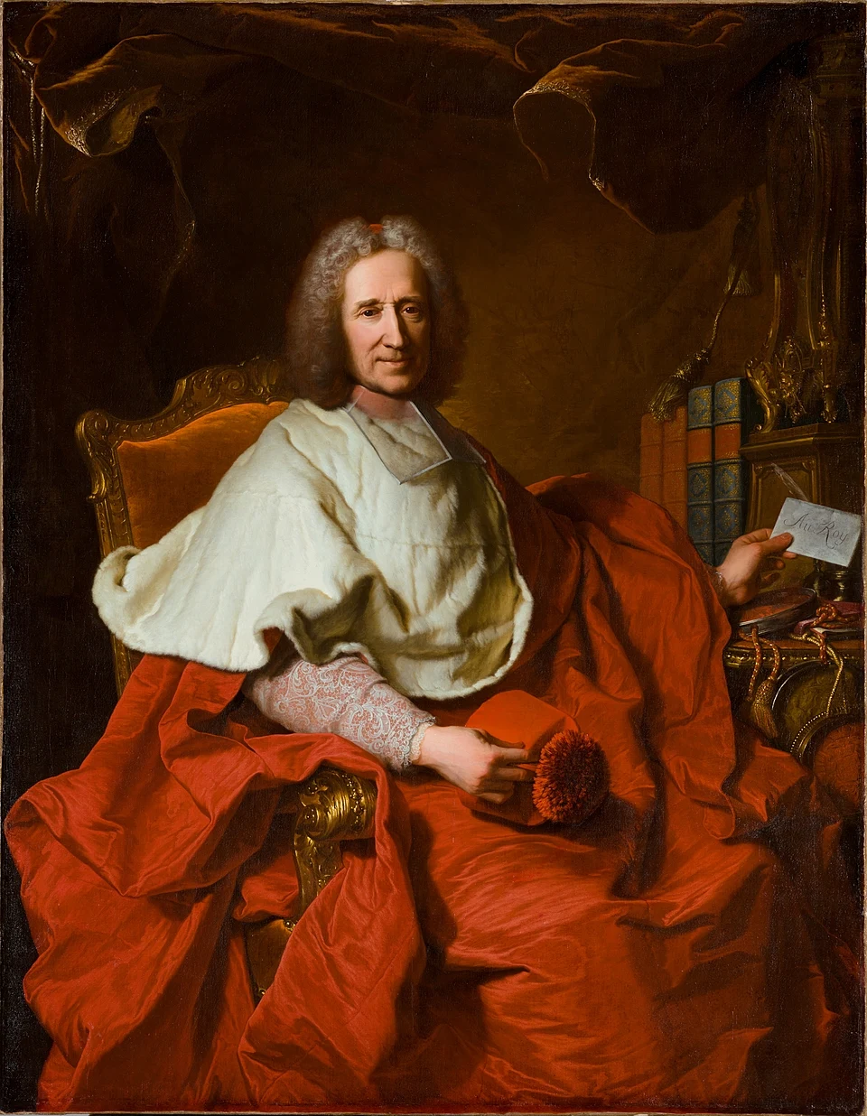 Portrait of Louis XIV by Hyacinthe Rigaud (1701), Oil on canvas at Louvre, Paris